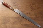 Sakai Takayuki Tenryu Uzushio Blue Steel No.2 Dragon Engraved Yanagiba  300mm Red Ebony Wood Handle with Sheath - Japannywholesale