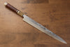 Sakai Takayuki Tenryu Uzushio Blue Steel No.2 Dragon Engraved Yanagiba  300mm Red Ebony Wood Handle with Sheath - Japannywholesale