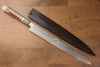 Sakai Takayuki Tenryu Uzushio Blue Steel No.2 Dragon Engraved Yanagiba  300mm Red Ebony Wood Handle with Sheath - Japannywholesale