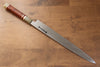 Sakai Takayuki Tenryu Uzushio Blue Steel No.2 Dragon Engraved Yanagiba  300mm Red Ebony Wood Handle with Sheath - Japannywholesale