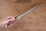 Sakai Takayuki Tenryu Uzushio Blue Steel No.2 Dragon Engraved Yanagiba  300mm Red Ebony Wood Handle with Sheath - Japannywholesale