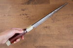 Sakai Takayuki Tenryu Uzushio Blue Steel No.2 Dragon Engraved Yanagiba  300mm Red Ebony Wood Handle with Sheath - Japannywholesale