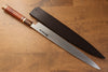 Sakai Takayuki Tenryu Uzushio Blue Steel No.2 Dragon Engraved Yanagiba  300mm Red Ebony Wood Handle with Sheath - Japannywholesale