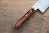 Kunihira Tanzo VG1 Hammered Santoku  170mm Mahogany Handle - Japannywholesale