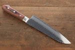 Seisuke VG10 33 Layer Damascus Santoku  180mm Mahogany Handle - Japannywholesale