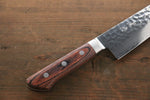 Seisuke VG10 33 Layer Damascus Santoku  180mm Mahogany Handle - Japannywholesale