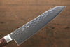 Seisuke VG10 33 Layer Damascus Santoku  180mm Mahogany Handle - Japannywholesale