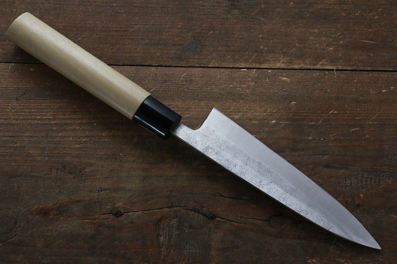 Fujiwara Teruyasu White Steel No.1 Nashiji Petty-Utility  135mm with Magnolia Handle - Japannywholesale