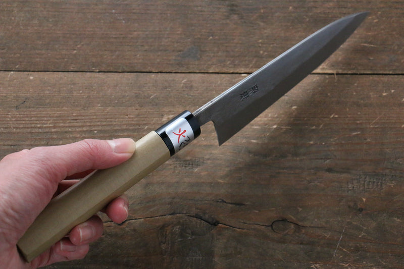 Fujiwara Teruyasu White Steel No.1 Nashiji Petty-Utility  135mm with Magnolia Handle - Japannywholesale