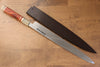 Sakai Takayuki Tenryu Uzushio Blue Steel No.2 Dragon Engraved Yanagiba  300mm Red Ebony Wood Handle with Sheath - Japannywholesale