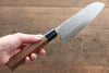 Kunihira Tanzo VG1 Hammered Santoku  170mm Walnut Handle - Japannywholesale