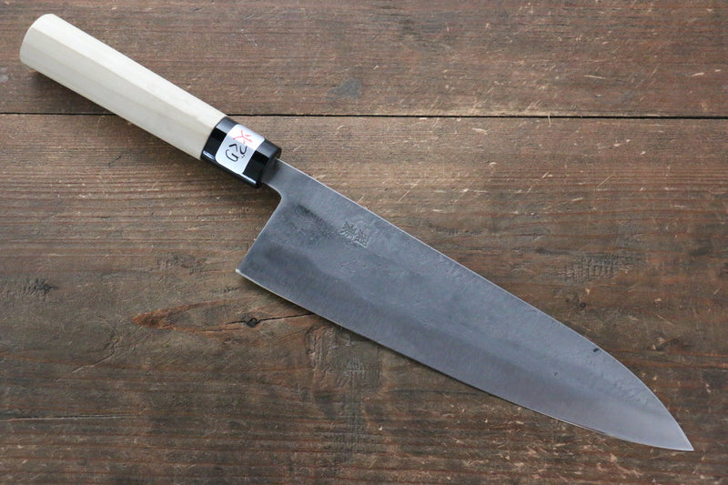 Fujiwara Teruyasu White Steel No.1 Nashiji Gyuto  210mm with Magnolia Handle - Japannywholesale