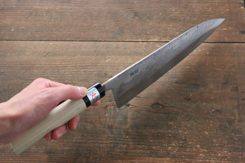 Fujiwara Teruyasu White Steel No.1 Nashiji Gyuto  210mm with Magnolia Handle - Japannywholesale