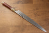 Sakai Takayuki Tenryu Uzushio Blue Steel No.2 Dragon Engraved Yanagiba  300mm Red Ebony Wood Handle with Sheath - Japannywholesale