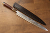 Sakai Takayuki Tenryu Uzushio Blue Steel No.2 Dragon Engraved Yanagiba  300mm Red Ebony Wood Handle with Sheath - Japannywholesale