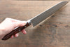 Kunihira Tanzo VG1 Damascus Santoku  170mm Mahogany Handle - Japannywholesale