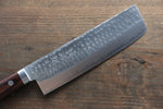 Kunihira Tanzo VG1 Hammered Usuba  165mm Mahogany Handle - Japannywholesale