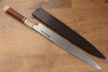 Sakai Takayuki Tenryu Uzushio Blue Steel No.2 Dragon Engraved Yanagiba  300mm Red Ebony Wood Handle with Sheath - Japannywholesale