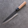 Nao Yamamoto Blue Steel Kurouchi Hammered(Maru) Gyuto  180mm Walnut Handle - Japannywholesale