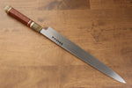 Sakai Takayuki Tenryu Uzushio Blue Steel No.2 Dragon Engraved Yanagiba  300mm Red Ebony Wood Handle with Sheath - Japannywholesale