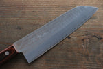 Kunihira VG1 Hammered Santoku  170mm Mahogany Handle - Japannywholesale