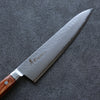 Sakai Takayuki VG5 Hammered Gyuto  210mm Brown Pakka wood Handle - Japannywholesale