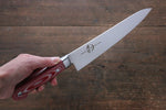 Sakai Takayuki Grand Chef Grand Chef Swedish Steel-stn Gyuto  210mm Red Micarta Handle - Japannywholesale