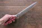 Sakai Takayuki Grand Chef Grand Chef Swedish Steel-stn Gyuto  210mm Red Micarta Handle - Japannywholesale