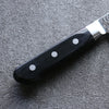 Seisuke Nami AUS10 Mirrored Finish Damascus Nakiri  165mm Black Pakka wood Handle - Japannywholesale