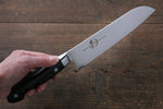 Sakai Takayuki Grand Chef Grand Chef Swedish Steel-stn Santoku  180mm Black Micarta Handle - Japannywholesale