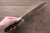 Sakai Takayuki Grand Chef Grand Chef Swedish Steel-stn Santoku  180mm Black Micarta Handle - Japannywholesale