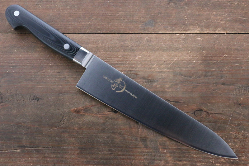 Sakai Takayuki Grand Chef Grand Chef Swedish Steel-stn Gyuto  210mm Black Micarta Handle - Japannywholesale