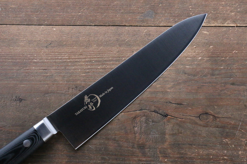 Sakai Takayuki Grand Chef Grand Chef Swedish Steel-stn Gyuto  210mm Black Micarta Handle - Japannywholesale