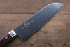 Sakai Takayuki Grand Chef Grand Chef Swedish Steel-stn Santoku  180mm Brown Micarta Handle - Japannywholesale