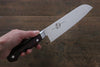 Sakai Takayuki Grand Chef Grand Chef Swedish Steel-stn Santoku  180mm Brown Micarta Handle - Japannywholesale