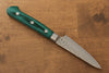 Sakai Takayuki VG10 17 Layer Damascus Petty-Utility  80mm Green Pakka wood Handle - Japannywholesale