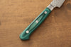 Sakai Takayuki VG10 17 Layer Damascus Petty-Utility  80mm Green Pakka wood Handle - Japannywholesale