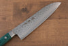 Sakai Takayuki VG10 17 Layer Damascus Santoku  170mm Green Pakka wood Handle - Japannywholesale