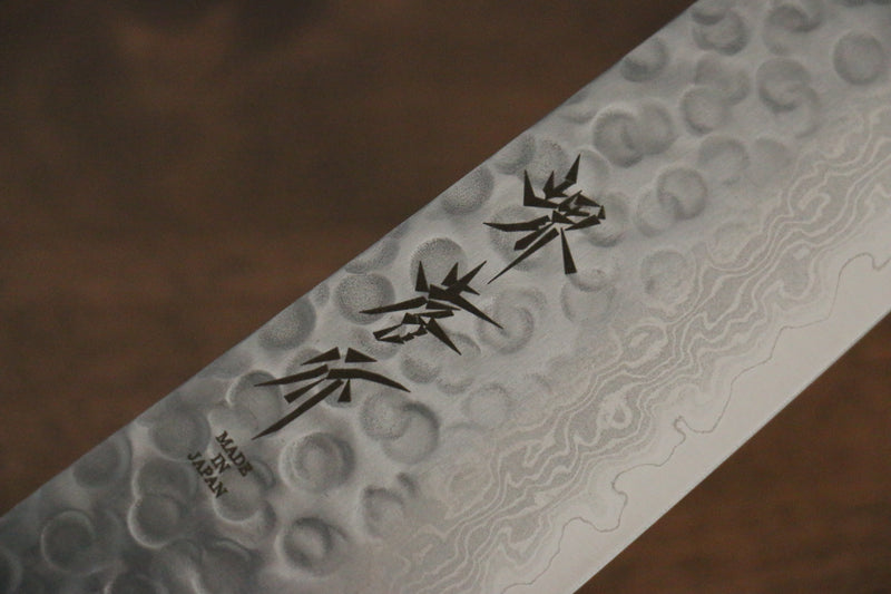 Sakai Takayuki VG10 17 Layer Damascus Santoku  170mm Green Pakka wood Handle - Japannywholesale