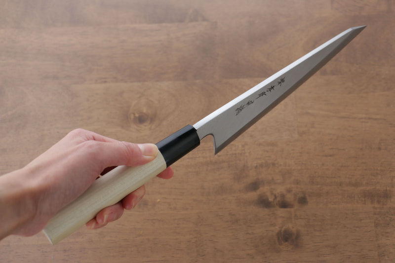 Sakai Takayuki Tokujyo White Steel No.2 Garasuki Boning  180mm Magnolia Handle - Japannywholesale