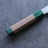 Seisuke Silver Steel No.3 Hammered Santoku  165mm Walnut(With Double Green Pakka wood) Handle - Japannywholesale