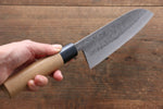 Seisuke Blue Steel No.2 Nashiji Gyuto, Santoku, Petty Japanese Chef Knives Set - Japannywholesale