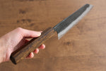 Kyohei  Shindo Blue Steel Black Finished Bunka  165mm Live oak Lacquered Handle - Japannywholesale