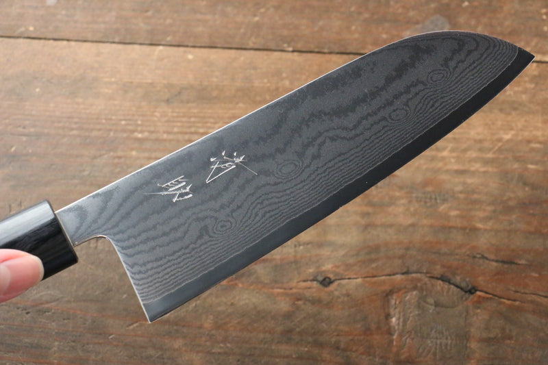 Seisuke VG10 63Layer Damascus Santoku 165mm & Gyuto 210mm Japanese Chef Knife Set - Japannywholesale