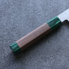 Seisuke Silver Steel No.3 Hammered Gyuto  210mm Walnut(With Double Green Pakka wood) Handle - Japannywholesale