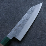 Seisuke Blue Super Hammered Bunka  165mm Walnut(With Double Green Pakka wood) Handle - Japannywholesale