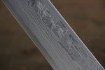 Hideo Kitaoka [Left Handed] White Steel No.2 Damascus Kiritsuke Yanagiba  270mm Shitan Handle - Japannywholesale