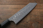 Yoshimi Kato SG2 Damascus Bunka  165mm with Black Persimmon Handle B - Japannywholesale