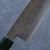 Seisuke Blue Super Hammered Bunka  185mm Walnut(With Double Green Pakka wood) Handle - Japannywholesale