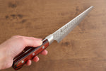 Sakai Takayuki VG10 33 Layer Damascus Sabaki  150mm Mahogany Pakka wood Handle - Japannywholesale